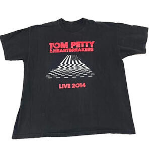 Tom Petty & Heartbreakers T Shirt Live 2014 Men XL Black Honda Steve Winwood CA